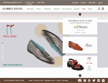 Tablet Screenshot of harrys-shoes.com